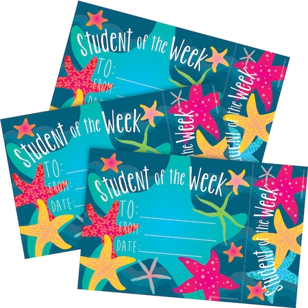 Barker Creek Kai Ola Student of The Week Recognition Awards and Bookmarks, 90/Set, PK90 4174